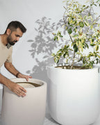 Core - Cream - Fiberglass Planter
