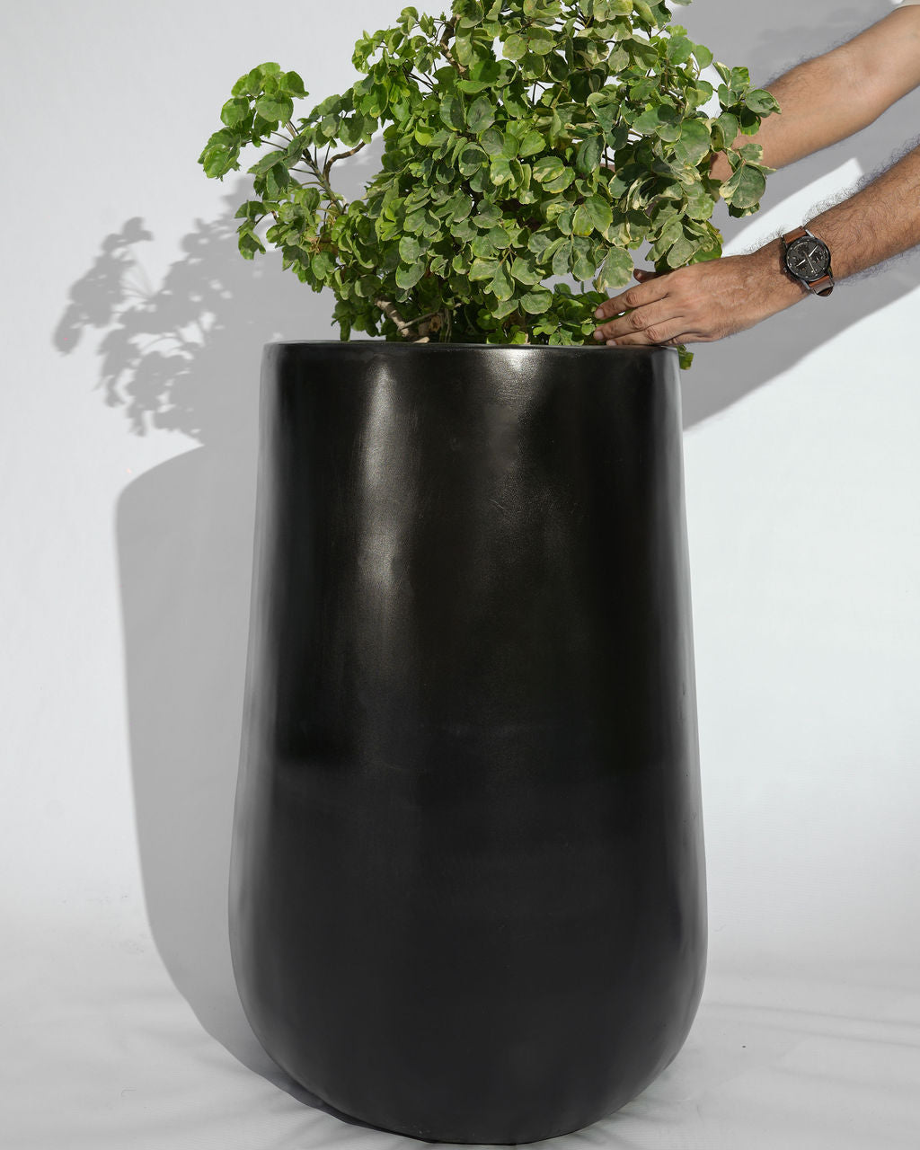 Rise - White - Fiberglass Planter