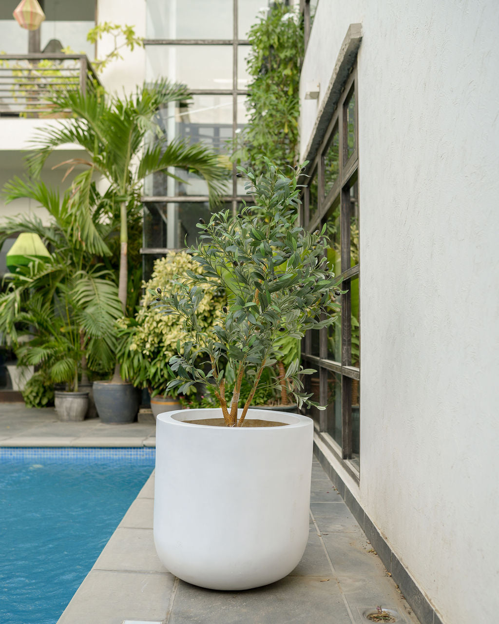 Core - Cream - Fiberglass Planter