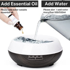 Wood Grain Aromatherapy Essential Oil Diffuser