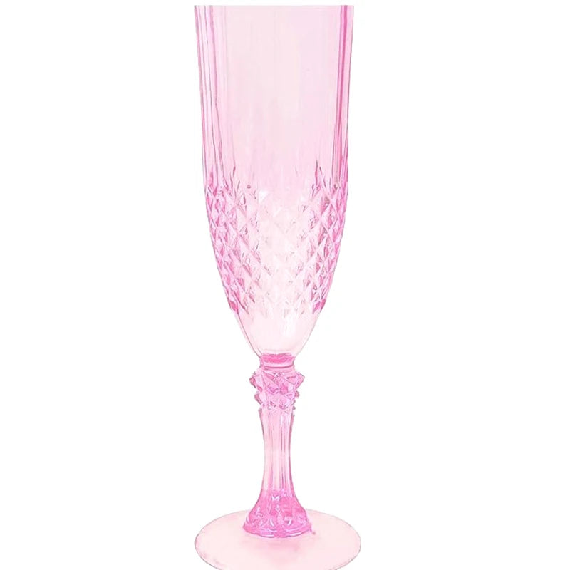 Crystal High-Stem Champagne Goblet Set for Parties