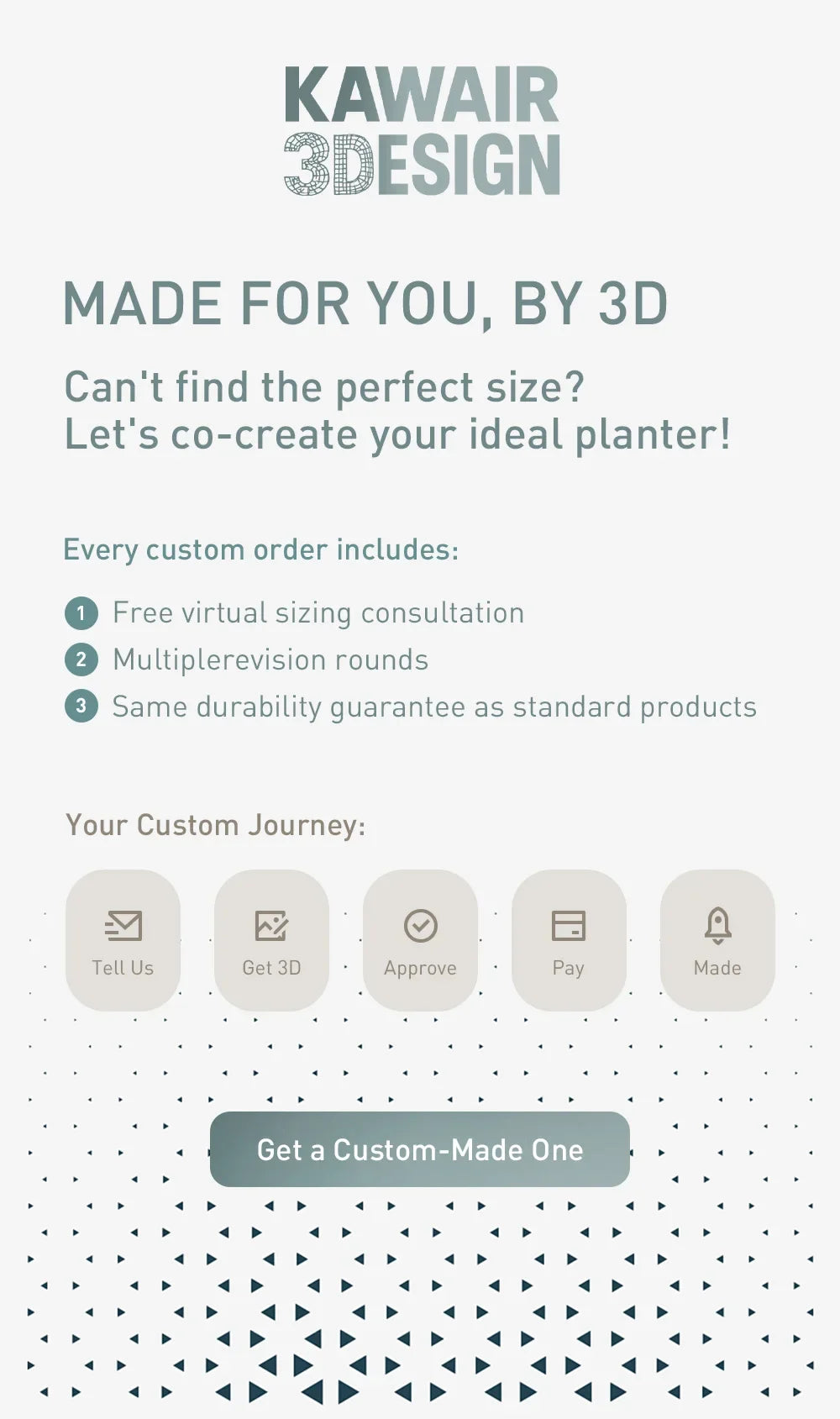 Biodegradable 3D Printed Plant Pot for Home Decor