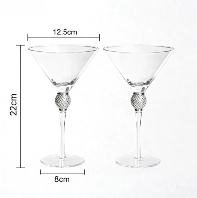 Crystal Red Wine Glass Set for Parties - 2pcs