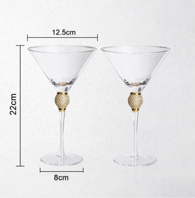 Crystal Red Wine Glass Set for Parties - 2pcs