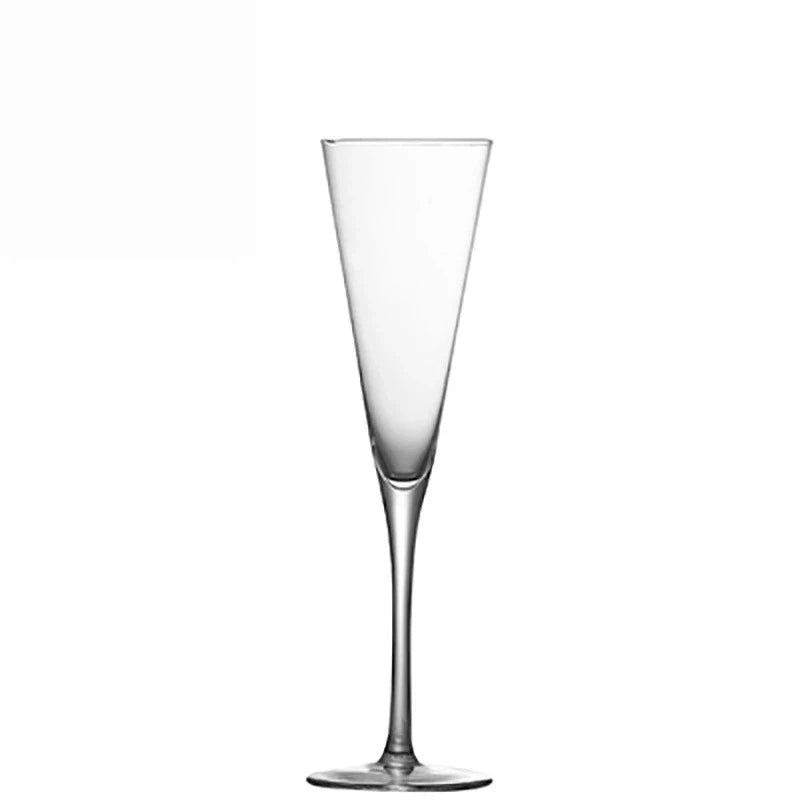 Lujing Crystal Champagne Flutes Long Stem Glasses