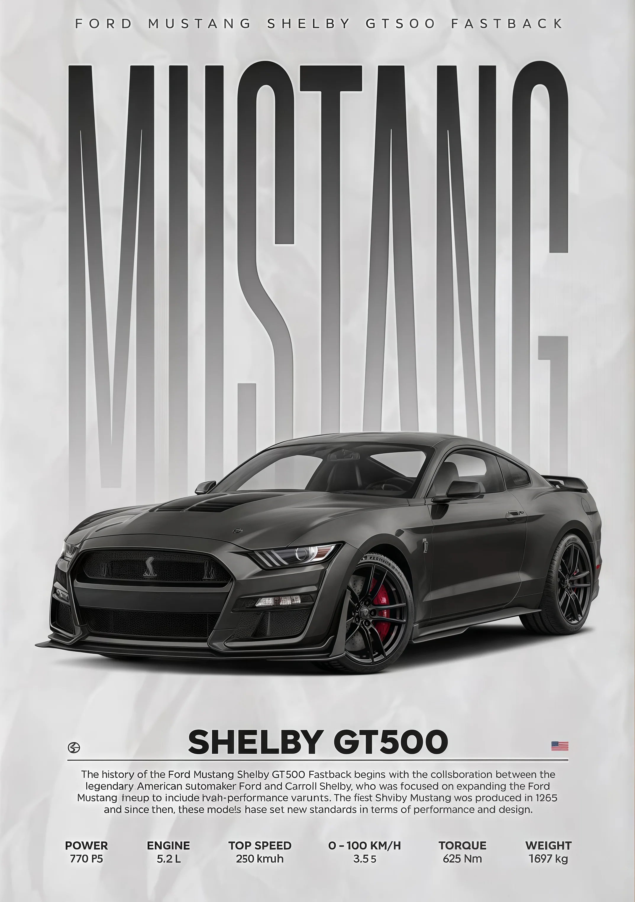 W16 750S Canvas Painting Sports Car Wall Art