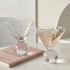 KEMORELA 260ML Beaded Cocktail Glass for Parties