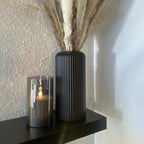 Striped Plastic Bud Vase for Flowers Decorative Display
