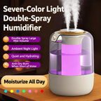 Seavidar Double Spray Humidifier with Ambient Light
