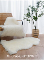 FORSWAN Soft White Faux Fur Area Rug for Kids and Adults