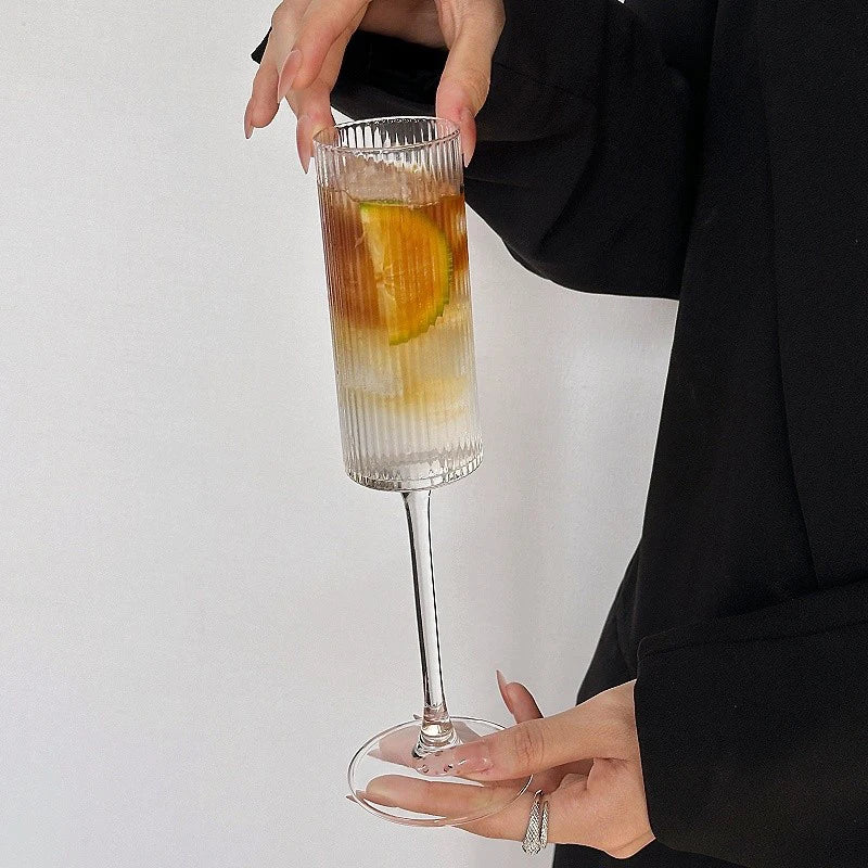 175ML Transparent Plastic Goblet for Party Drinkware