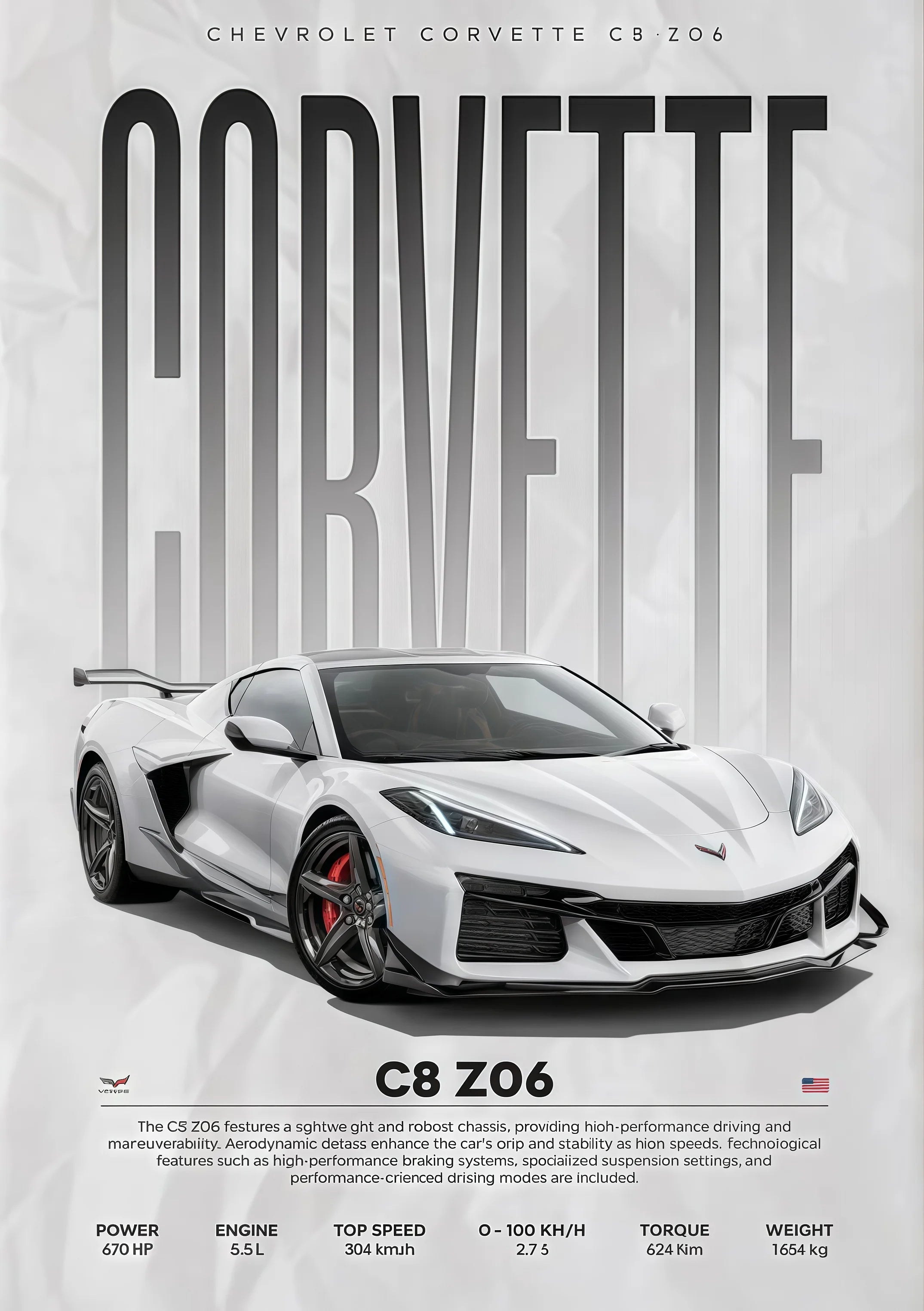 W16 750S Canvas Painting Sports Car Wall Art